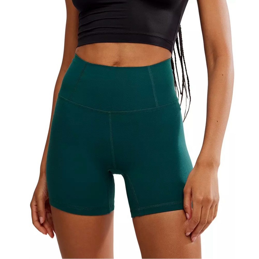 NWT FP Movement by Free People Never Better Bike Shorts in Evergreen
